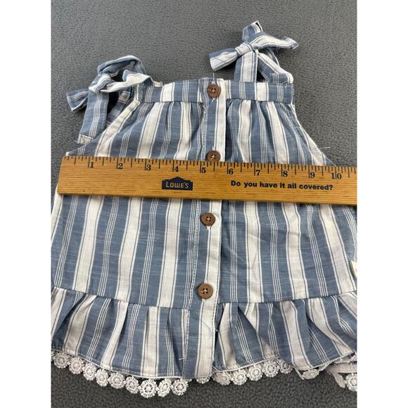 7 for all mankind strap top‎  size 18 months blue/white - Picture 5 of 6